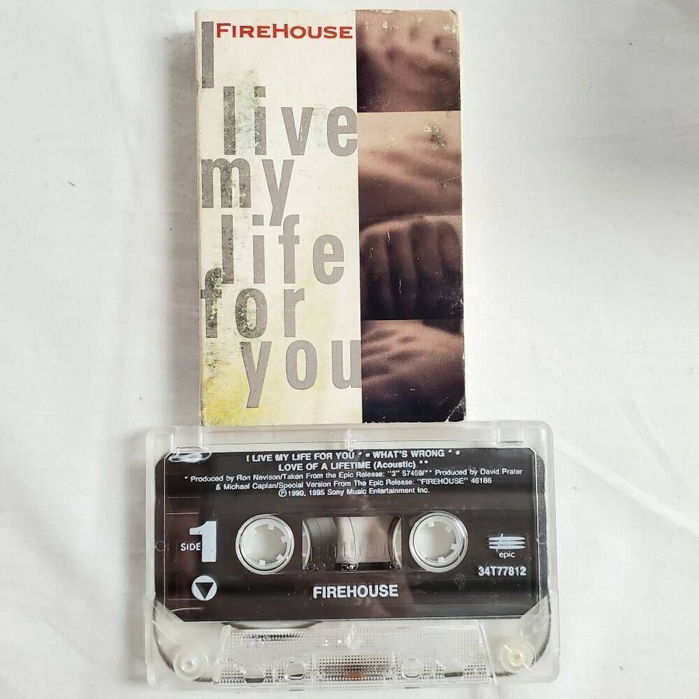 FireHouse – I Live My Life for You Cassette Single (1995)